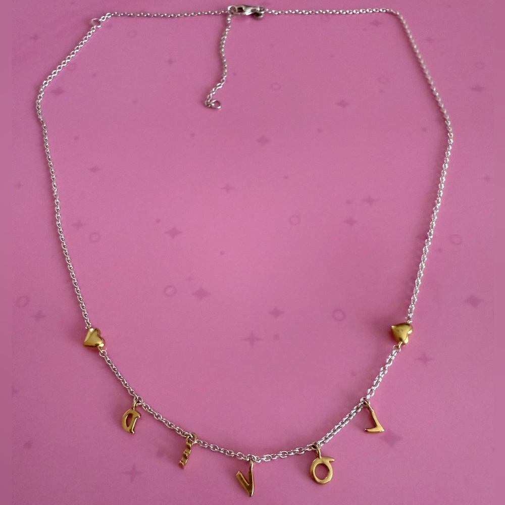 Love script 💌 necklace